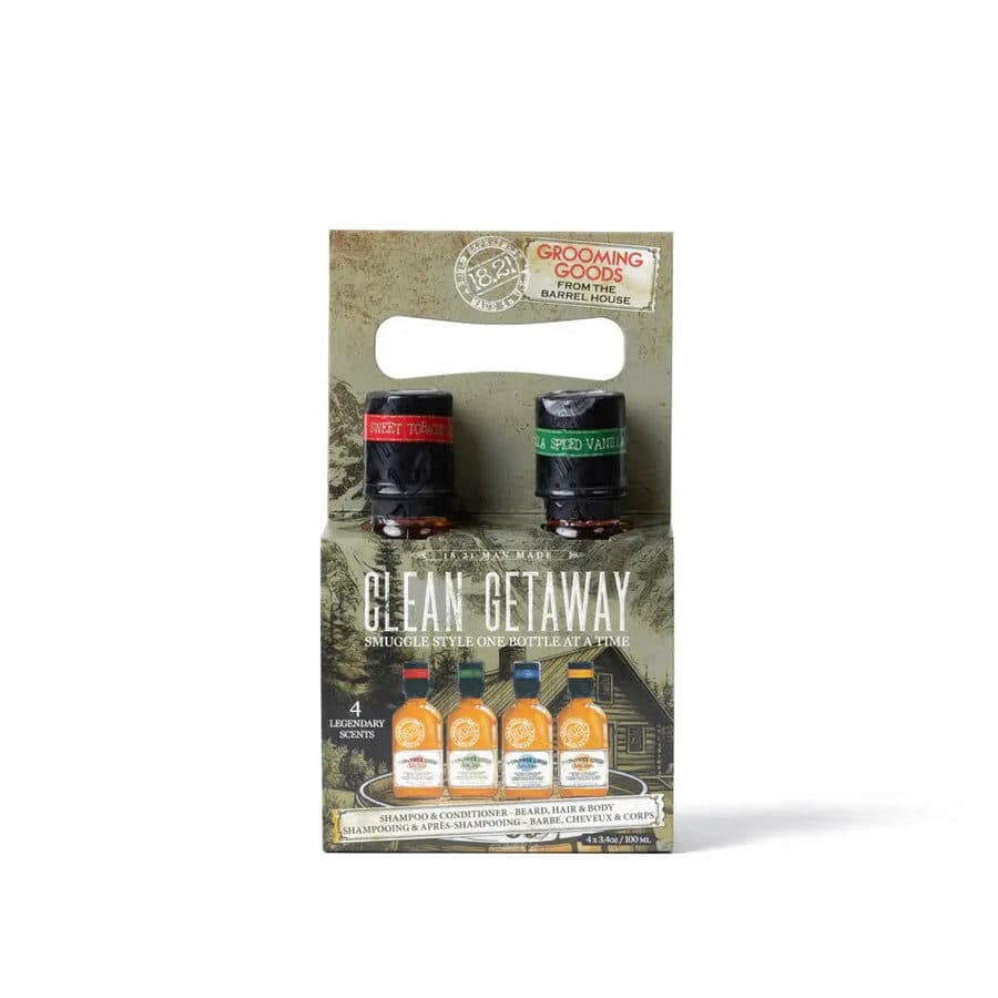 18.21 MAN MADE Clean Getaway 4 Pack 3 oz Washes