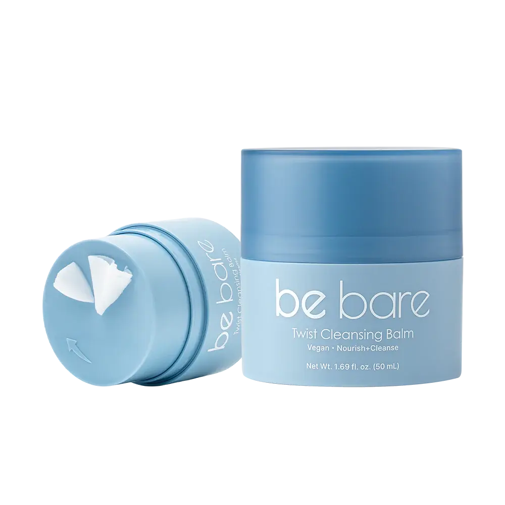 BE BARE Twist Cleansing Balm primer paso glazed skin Panamá — NAZ Beauty Shop