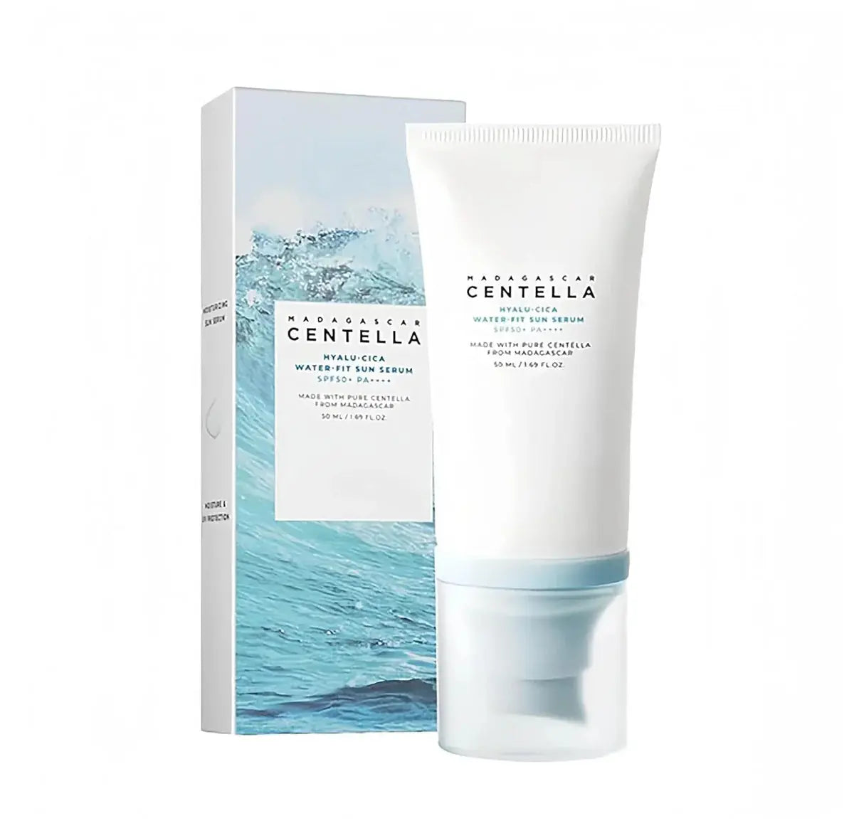 SKIN1004 Hyalu-Cica Water-Fit Sun Serum SPF50+ PA++++ glazed skin Panamá — NAZ Beauty Shop